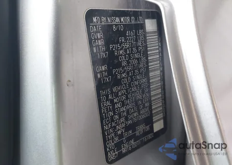 2011 Nissan Juke S from USA, damaged, VIN JN8AF5MV7BT006003